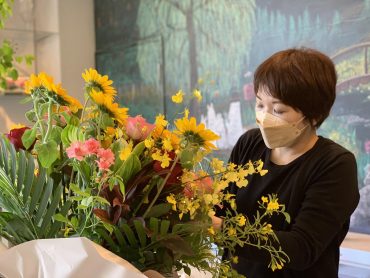 アレンジ制作｜「ハーベスト　ガーデン」　（山口県萩市の花キューピット加盟店 花屋）のブログ